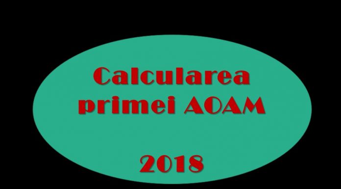 Darea de seamă privind calcularea primei AOAM va fi prezentată într-un raport unificat Calcularea AOAM
